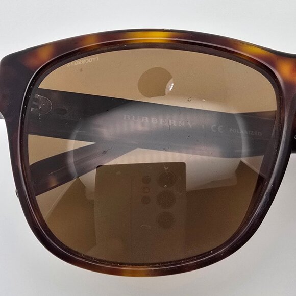 *SOLD* Burberry B4131 3349/83 Tortoise Frame Polarized Brown Lens Sunglasses - Picture 15 of 16